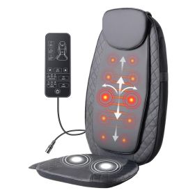 Back Massagers, Vibrating Heating Pad For Back, Massage Chair Pad For Pain Relief Deep Tissue