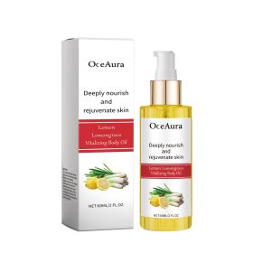 OceAura Lemongrass Moisturizing Oil, Daily Massage Skin Nourishing Moisturizing Care Oil