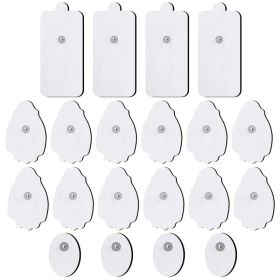 TENS/EMS Unit Replacement Pads NURSAL 20 Pack 3.5mm Snap Electrode Pads For Electrotherapy (Not Fit NURSAL Blue Tens) Reuse More Than 30 Times, Compat