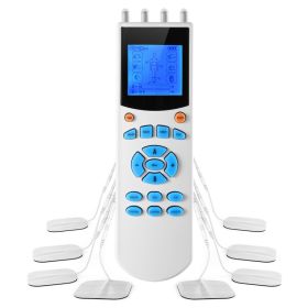 1Pc Tens Unit Machine Impulse Massager 10 Modes Pain Relief Body Massager Machine Muscle Stimulator With 4 Outputs And 8 Electrode Pads For Relief Rel