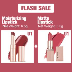 PHOFAY Moisturizing Lipstick And Matte Lipstick (Option: 01Set)
