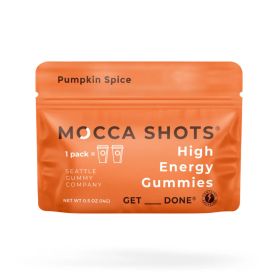 Mocca Shots Energy Gummies with Caffeine - 12-Pack (Flavor: Pumpkin Spice)