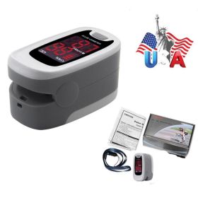 Finger-clip Pulse Oximeter, Blood Oxygen Saturation And Heart Rate Monitoring, With Soft Case, FDA Approved (Option: Gray)
