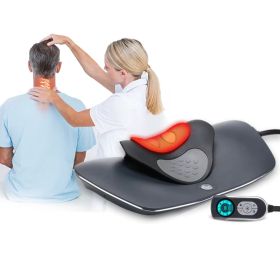 Electric Heat Therapy Massage Products Cervical Massager Traction Machine Pillow For Neck And Shoulder Massage (Option: US)