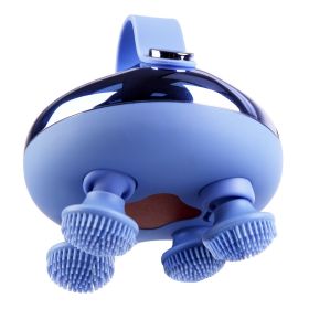 1Pc Electric Scalp Massager Rechargeable Head Mssager IPX7 Waterproof Dog Cat Massager With Red Light 3 Modes 3 Types Of Massage Claws For Men Women E (Option: Purple)